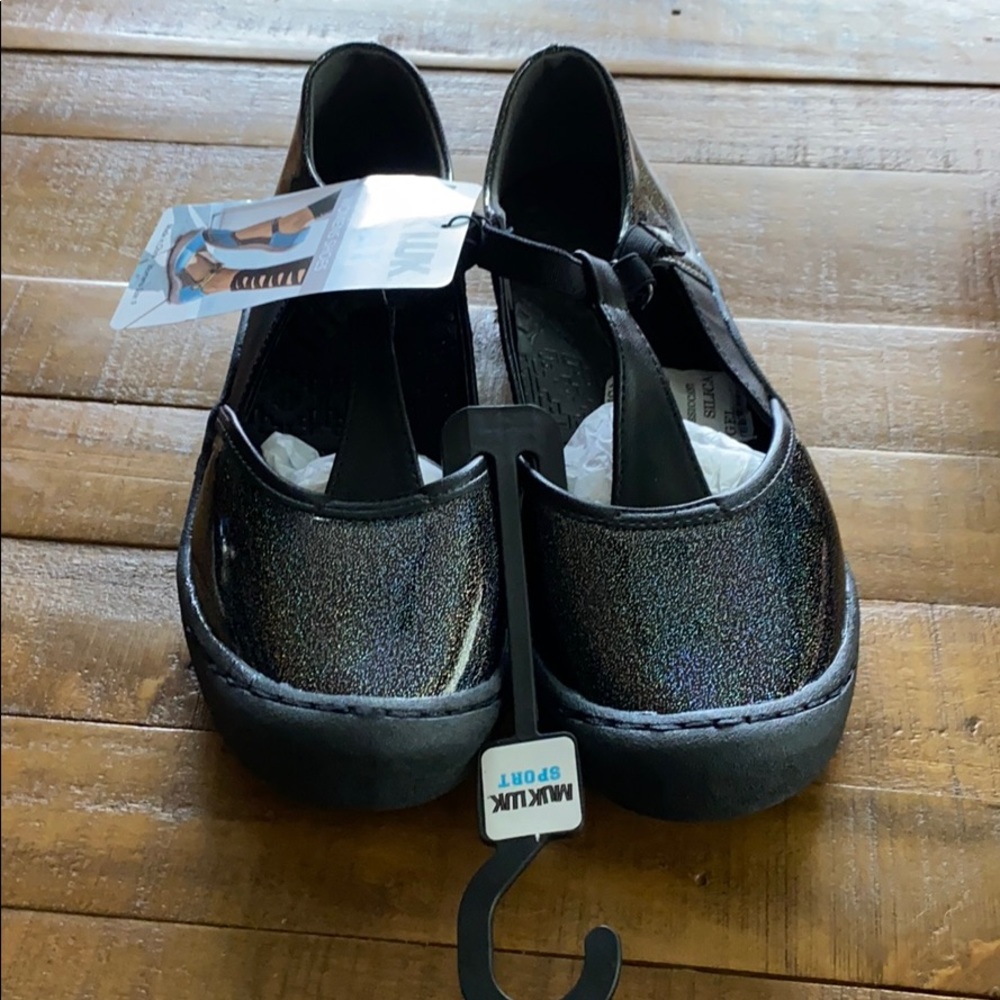 Muk Luks Samantha slip on in Black Sparkle
